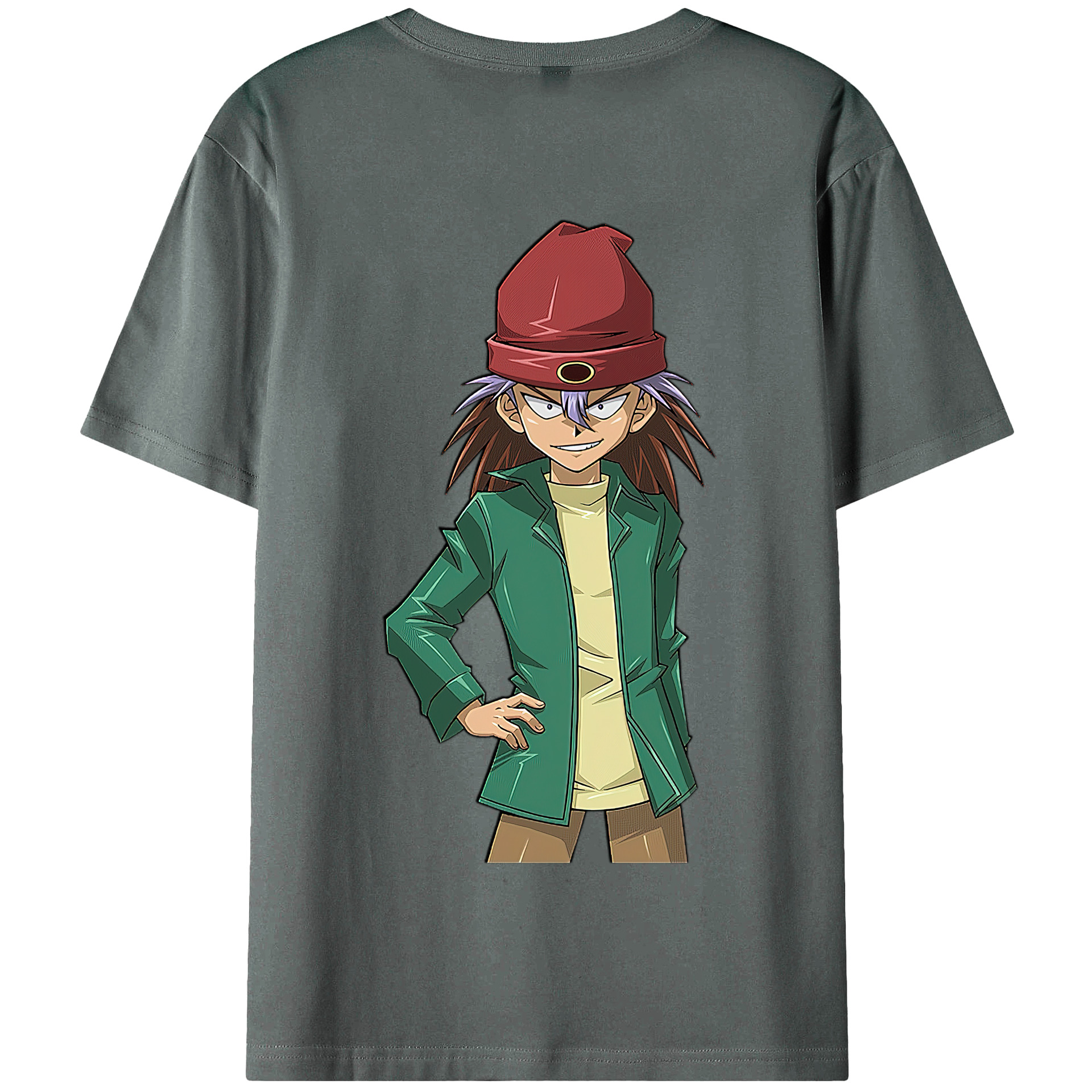 （画像用） 遊☆戯☆王 Yu-Gi-Oh! 綿100％半袖Tシャツ（背面プリント）